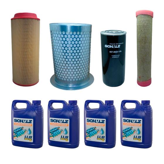 Imagem de Kit Preventiva Compressor Parafuso Schulz SRP 3030 4020 4025 4030 Lean Dynamic E-Flex