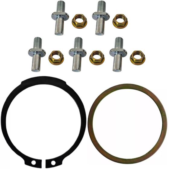 Imagem de Kit Prisioneiro Coroa Com Porca, Arruela, Trava Xr 200/ Nx 150/ Nx 200