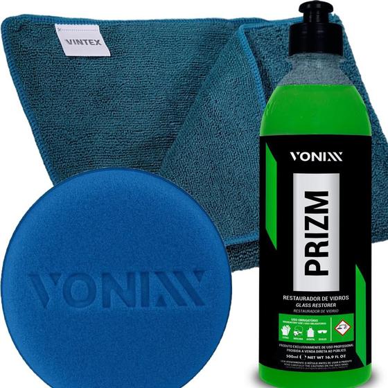 Imagem de Kit Prizm Restaurador Vidro Vonix Remove Manchas Chuva Ácida