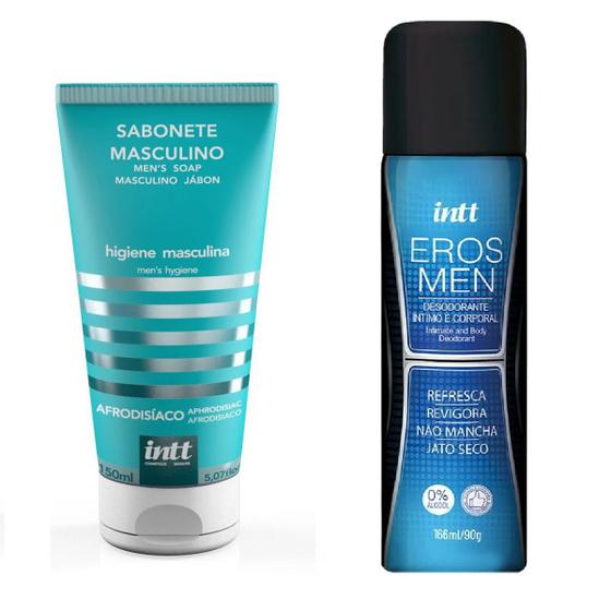 Kit Produtos Para Higiene Íntima Masculina Sabonete E Desodorante Intt Sabonete Íntimo 5820