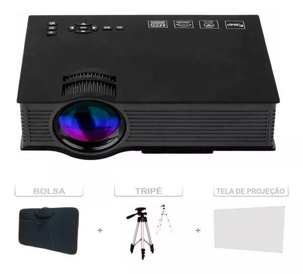 Kit Professor Data Show Datashow Projetor Hd Wifi Tripe Tela - Unic Imagem de Kit Professor Data Show Datashow Projetor Hd Wifi Tripe Tela