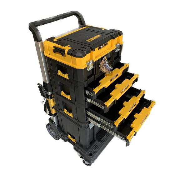 Kit Profissional de Caixas de Ferramentas Dewalt Tstak Menor preço em Kit Profissional de Caixas de Ferramentas Dewalt Tstak