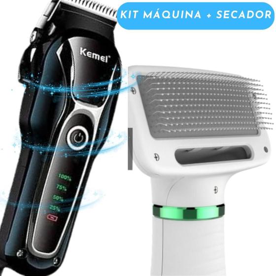 Imagem de Kit Profissional Grooming: Tosa 1991 E Secador Com Pente