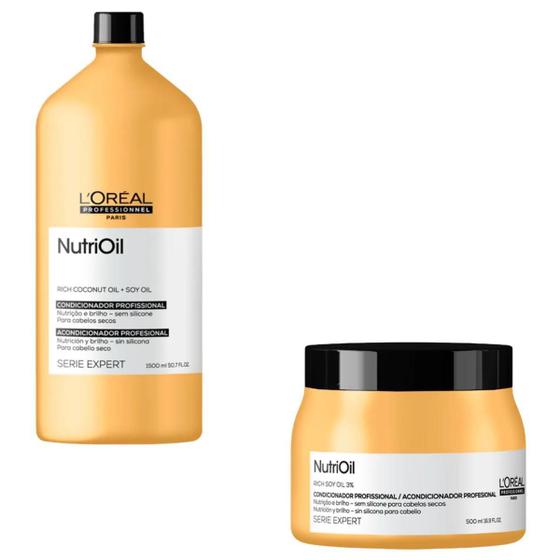 Imagem de Kit Profissional Loreal Nutrioil - Condicionador E Máscara