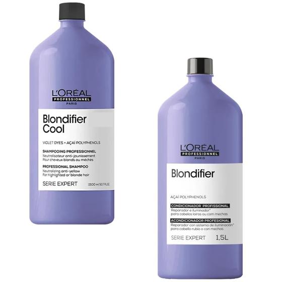 Kit Profissional Shampoo e Condicionador Loreal Blondifier Cool ...