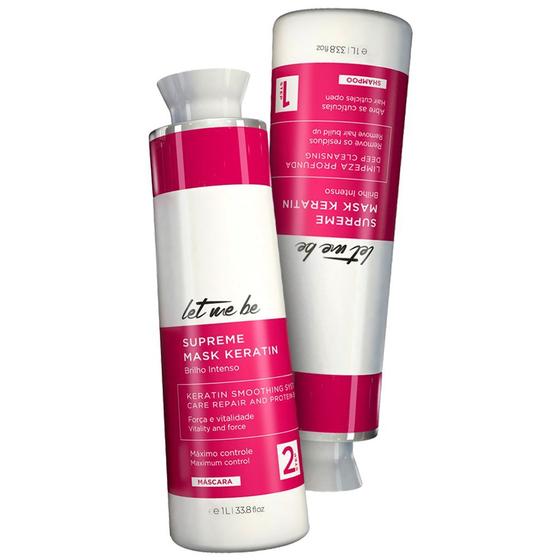 Imagem de Kit Progressiva Let Me Be Supreme Mask Keratin 2x1000ml