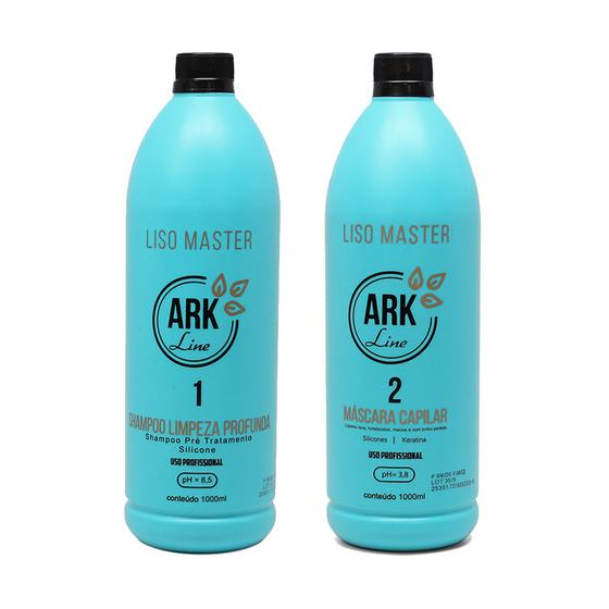 Imagem de Kit Progressiva Liso Master Azul - Shampoo 1 + Ativo 2
