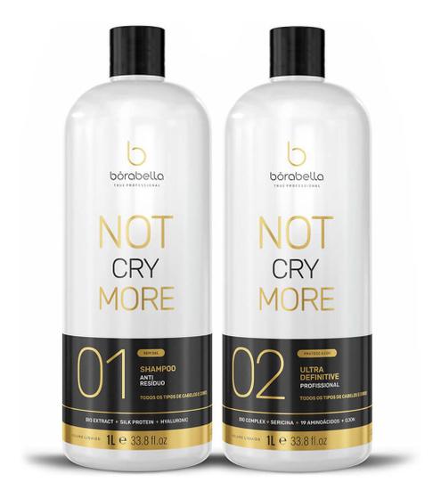 Kit Progressiva Not Cry More Orgânica 1l Borabella Menor preço em Kit Progressiva Not Cry More Orgânica 1l Borabella