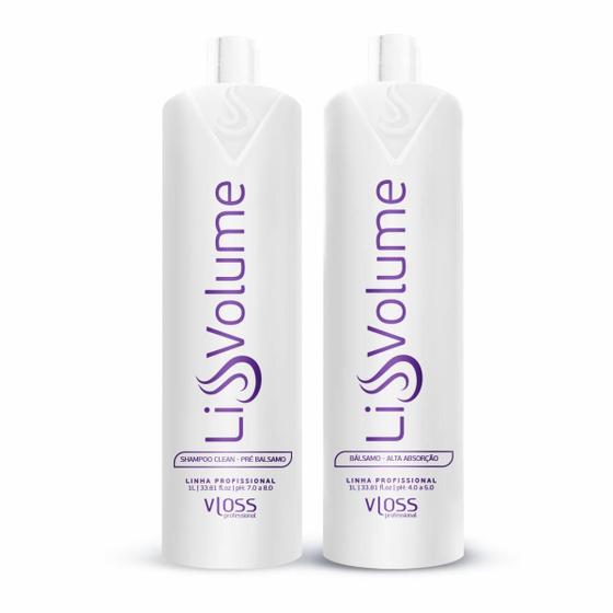 Imagem de Kit Progressiva Profissional Vloss Sem Formol 1 Litro