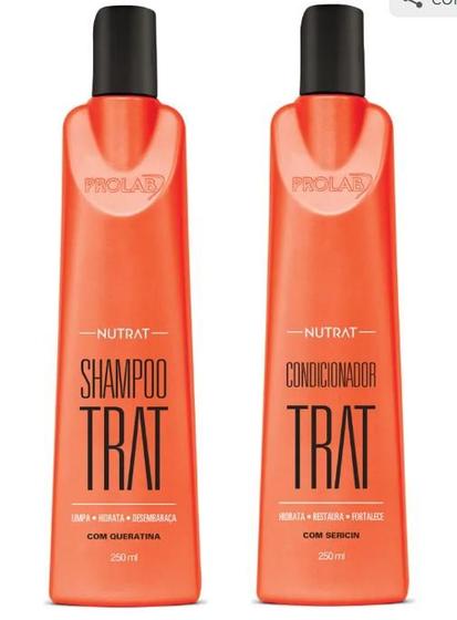 Imagem de KIT PROLAB SHAMPOO TRAT 250 + CONDICIONADOR TRAT 250 limpa e hidrata