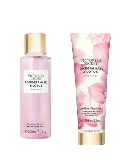 Imagem de kit Promegranate e Lotus - body splash 250ml + body  lotion  236ml - Victorias Secret