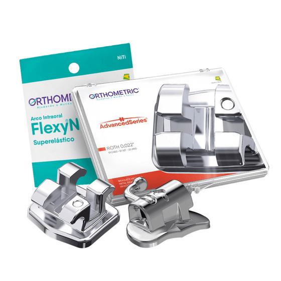 Kit Promocional Bráquete de Aço Advanced Roth 022 1 Caso + Arcos + Tubos - Orthometric Menor preço em Kit Promocional Bráquete de Aço Advanced Roth 022 1 Caso + Arcos + Tubos - Orthometric