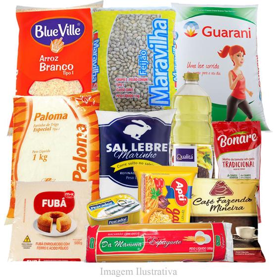 Imagem de Kit Promocional De Alimentos - Cesta Básica - Solidariedade