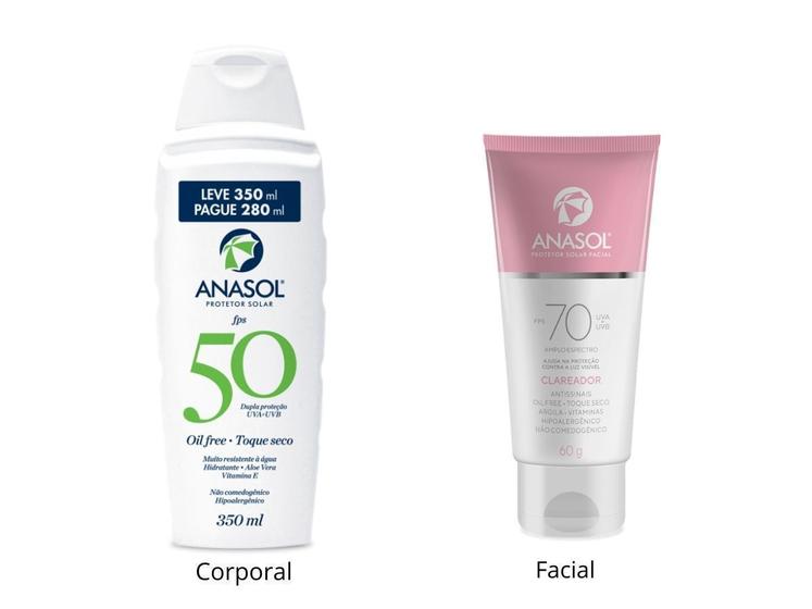 Imagem de Kit Promocional Protetor Solar Facial 70 + Corporal 50 350ml