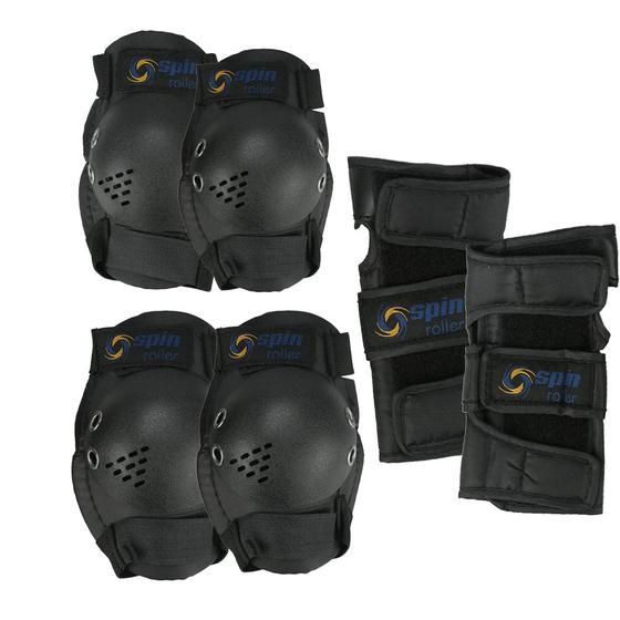 Kit Proteção Adulto Skate Patins Longboard Segurança Menor preço em Kit Proteção Adulto Skate Patins Longboard Segurança