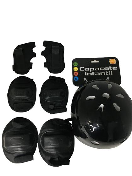 Kit Proteção Com Capacete Infantil Skate Patin Kids Radical Menor preço em Kit Proteção Com Capacete Infantil Skate Patin Kids Radical