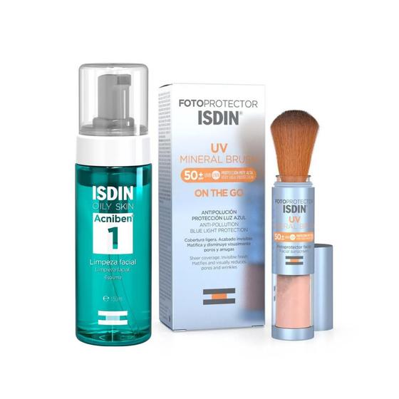 Imagem de KIT Proteção Solar e Limpeza Facial Isdin