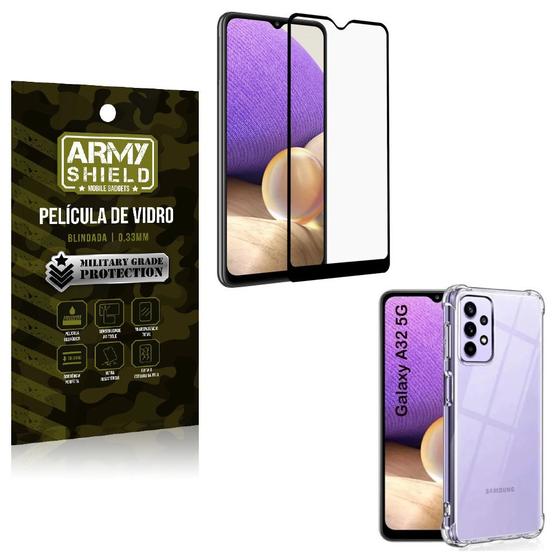 Imagem de Kit Proteção Total Samsung A32 5G com Capa e Película 3D