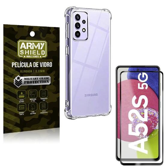 Imagem de Kit Proteção Total Samsung A52s com Capa e Película 3D