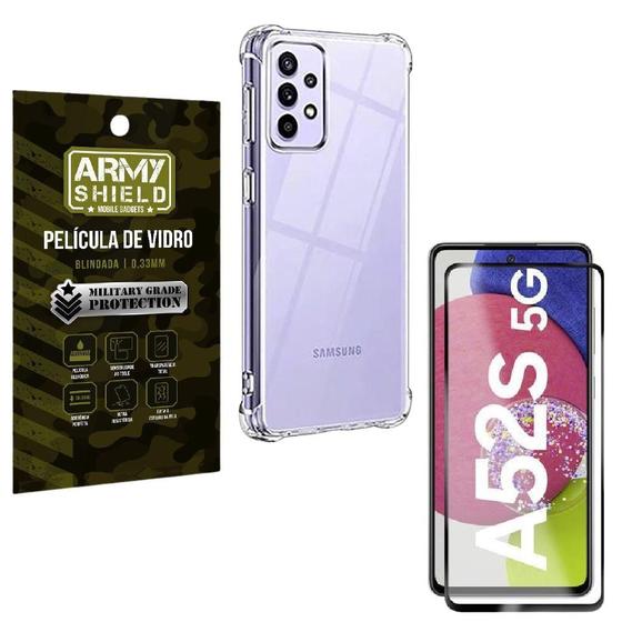 Imagem de Kit Proteção Total Samsung A52S Com Capa E Película 3D