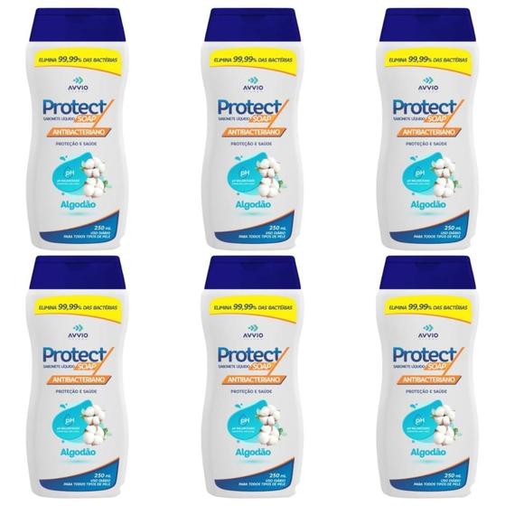 Imagem de Kit ProtecSoap Algodão 6 UN 250ml Cada
