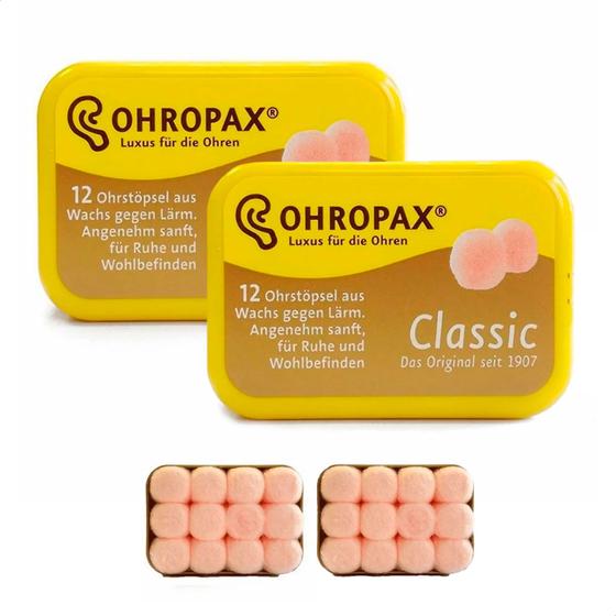 Imagem de Kit Protetor Auricular Cera Ohropax Classic 22Db - 12 Pares