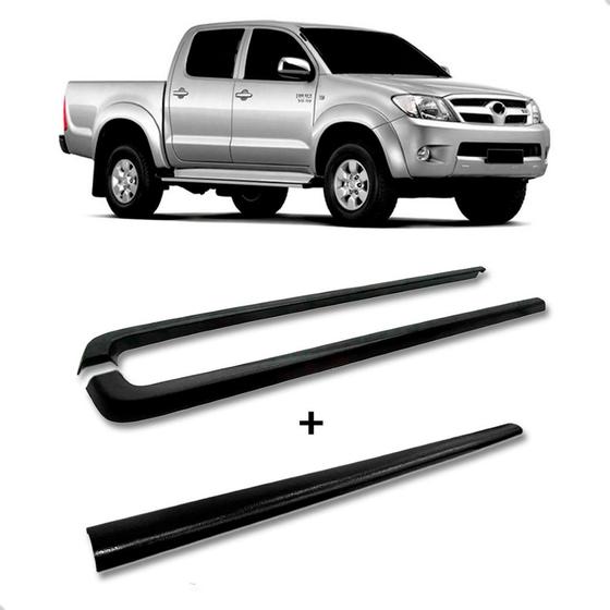 Imagem de Kit Protetor Borda Lateral e Tampa Hilux 2005 2006 A 2015