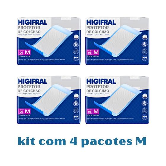 Imagem de Kit Protetor de Colchão Descartável Higifral M-24 unidades