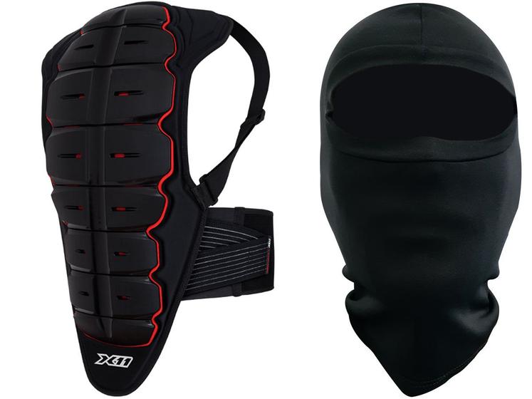 Imagem de Kit Protetor de Coluna Cervical X11 Kasc + Balaclava Segunda Pele