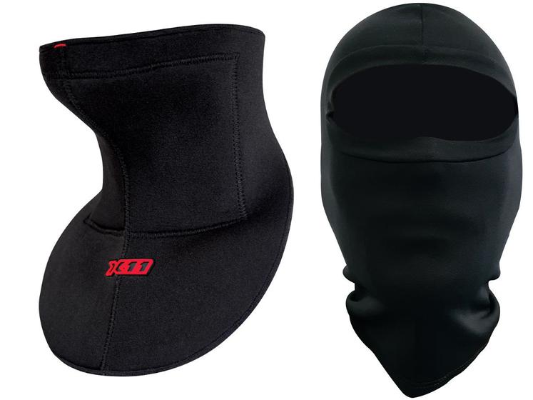 Imagem de Kit Protetor de Pescoço X11 Anti Linha Pipa + Balaclava Touca Ninja Segunda Pele