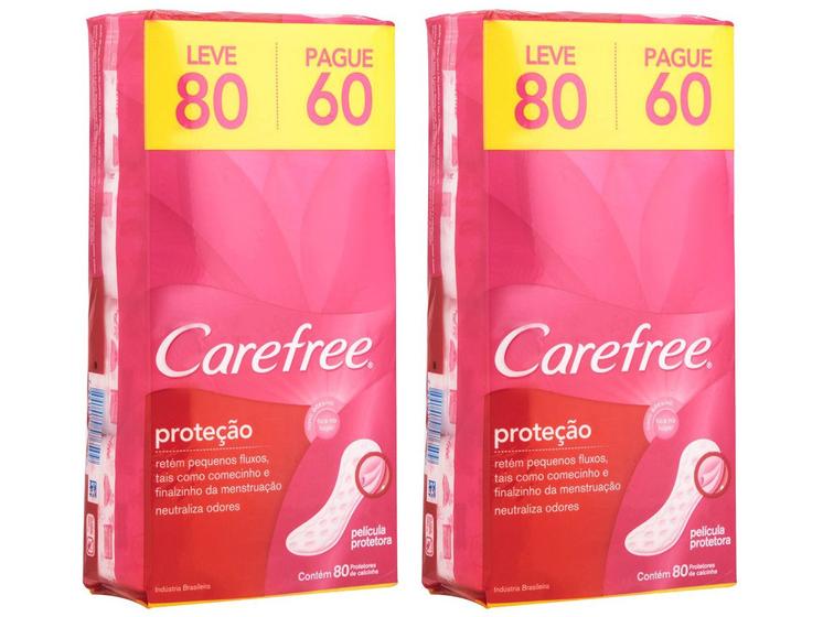 Kit Protetor Diário Carefree Proteção Menor preço em Kit Protetor Diário Carefree Proteção
