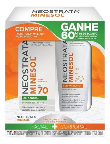 Imagem de Kit Protetor Neostrata Minesol Fps 70 Facial + Corporal