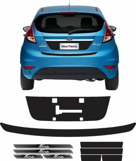 Imagem de Kit Protetor Porta-malas + Soleira Ford New Fiesta 2011/2013