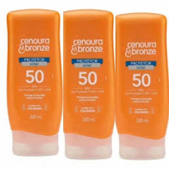 Imagem de Kit  Protetor solar corporal cenoura & bronze fps 50com 200ml cenoura e bronze