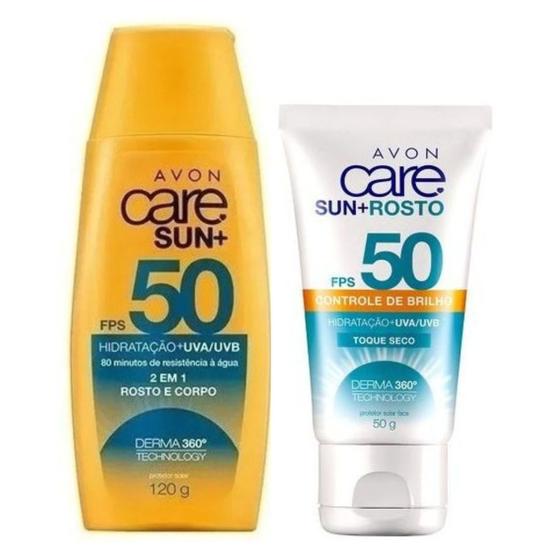 Imagem de Kit Protetor Solar Rosto Corpo + Protetor Facial  Fps50 Avon