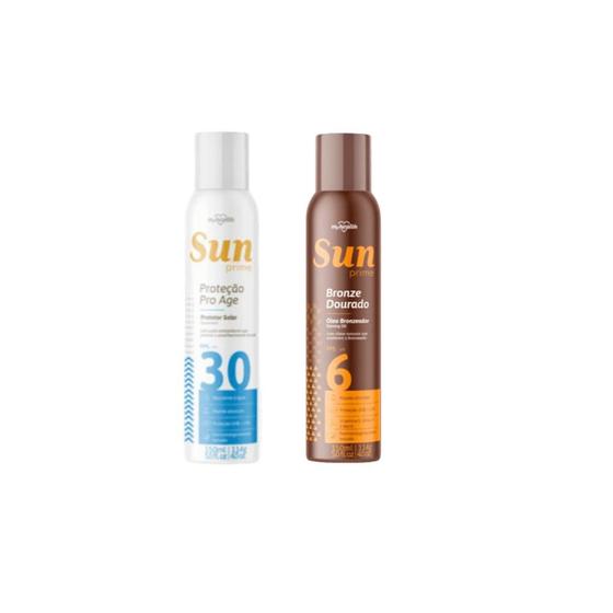Imagem de Kit Protetor Solar Spray FPS30 + Óleo Bronzeador FPS6 150ml Cada