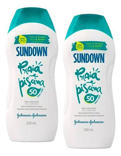 Imagem de Kit Protetor Solar Sundown Praia E Piscina 2 Unid. - 200ml