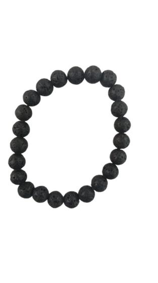 Imagem de Kit Pulseira C/Esferas De 8 M Onix Fosca C/Baú Da Sorte -Zp7