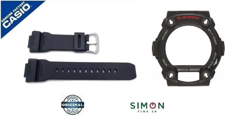 Kit Pulseira e bezel preto Casio G-Shock G-7900 Original NF 10330771 10330599 Menor preço em Kit Pulseira e bezel preto Casio G-Shock G-7900 Original NF 10330771 10330599