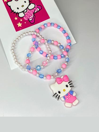 Imagem de Kit Pulseira Hello Kitty Rosa Fofura