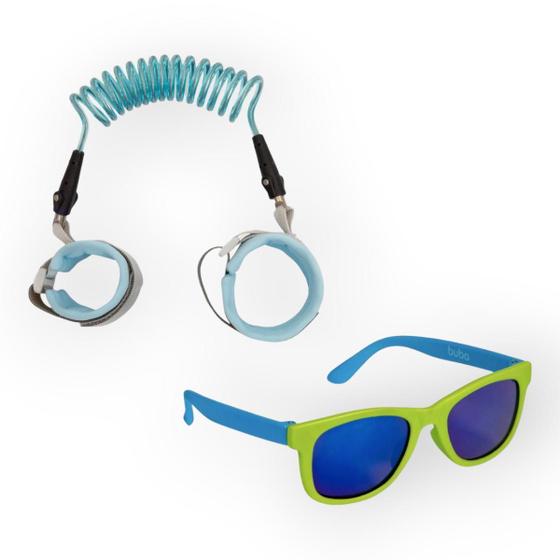 Imagem de Kit Pulseira Seguranca Cordao Infantil Guia Pulso E Oculos