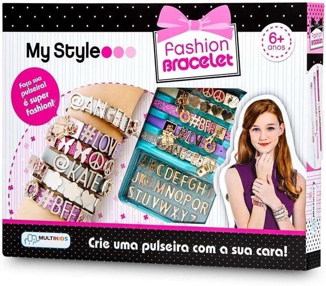 Imagem de Kit pulseiras my style com letras fashion bracelet br097 multikids