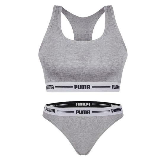 Imagem de Kit Puma Top Nadador + Calcinha Biquíni Feminino