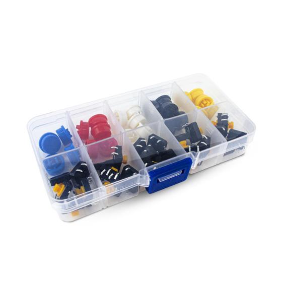 Imagem de Kit push button com capas coloridas - 25 pares