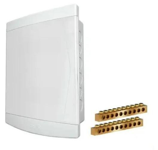 Imagem de Kit Quadro De Distribuição 18/24 + Barramentos Embutir Tigre