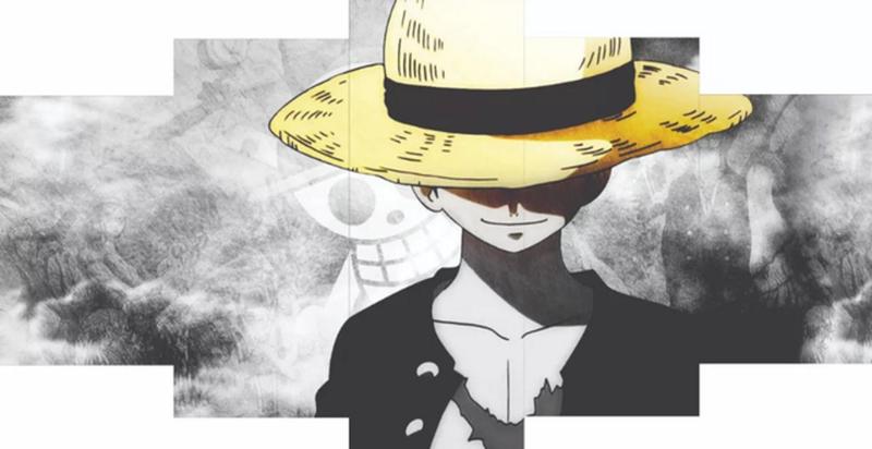 Imagem de Kit Quadros Decoração Anime One Piece Luffy Chapéu Mangá"