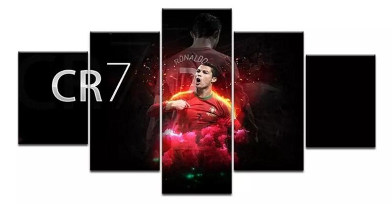 Imagem de Kit Quadros Decoração Cr7 Cristiano Ronaldo "