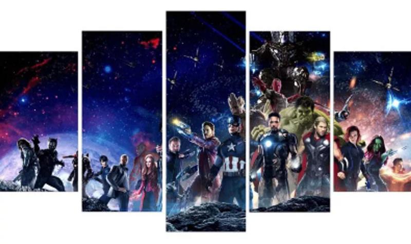 Imagem de Kit Quadros Decoração Vingadores Avengers Marvel "