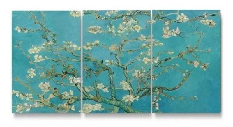 Imagem de kit quadros Flor Van Gogh Amendoeira"