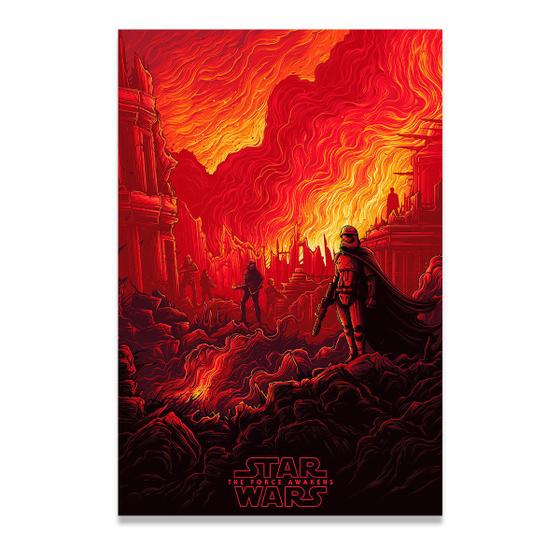 Imagem de Kit Quadros Star Wars Despertar da Força II Cor Vermelho